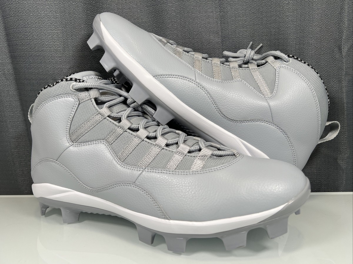 High Top Jordan Baseball Cleats Metal 