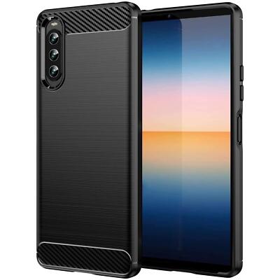 Schutzhülle für Sony Xperia 10 IV Handy Hülle Tasche Slim Cover Case Schwarz