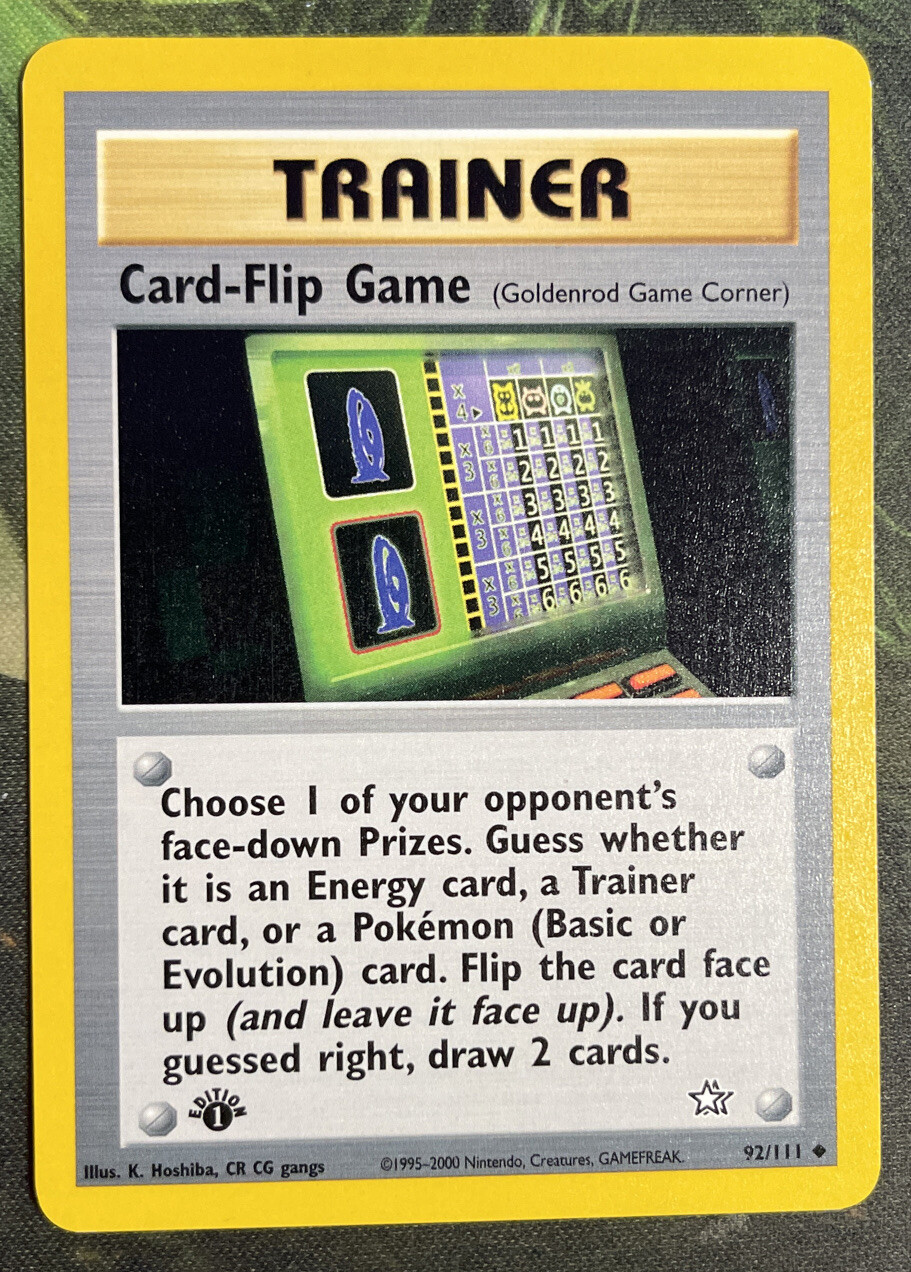 1st Edition Card-Flip Game 92/111 - Neo Genesis - Near Mint