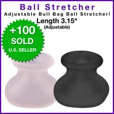 Male Men Ball Balls Scrotum Stretcher Condom Weight Enhancer Silicone Sensation