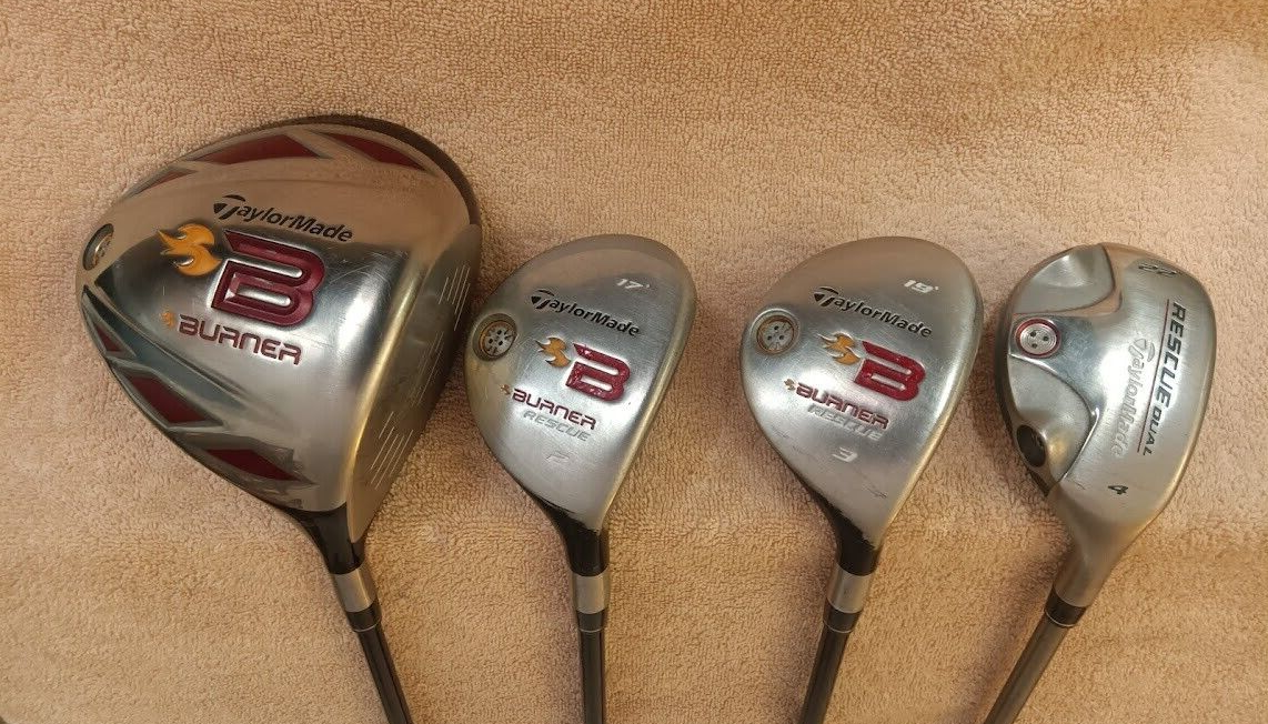 TZ GOLF - TaylorMade MENS Burner B 9.5* Driver, 17* 2H, 19* 3H, 22