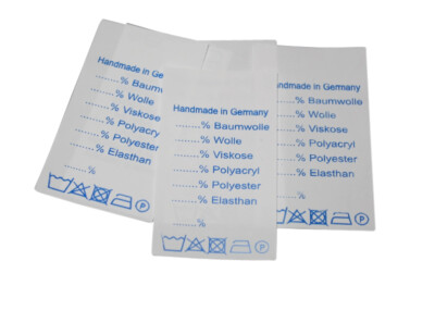 25 Textiletiketten ''Universal'' Handmade in Germany