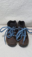TIMBERLAND PREM WATERPROOF BROWN SUEDE TODDLERS BOOTS Sz 6 BLACK LEATHER 4980R