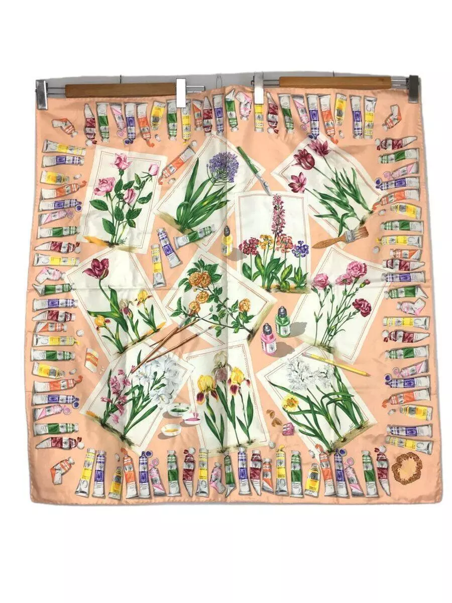 Foulard GUCCI / soie / beige / femme / motif peinture
