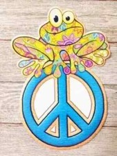 frog-peace-sign-wall-safe-sticker-65-inch-1pc-new