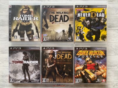 SONY PS3 Tomb Raider & The Walking Dead & NeverDead & Duke Nukem Forever set