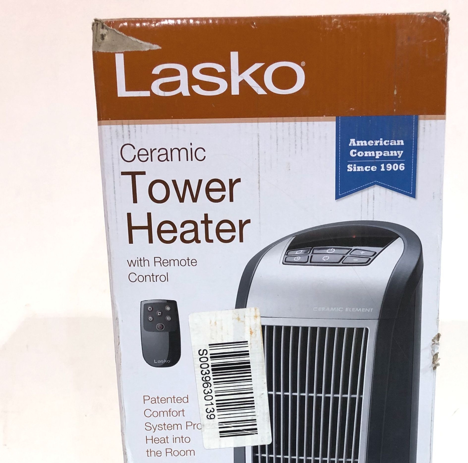 LASKO Portable Digital Ceramic Tower Heater with Remote Control 5160