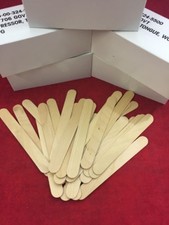 LOT OF 500 NEW Wooden Tongue Depressors Jumbo Popsicle Craft Sticks 6"x3/4"