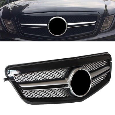 Front Sport Grill Grille Gloss Black Fit Mercedes Benz E CLASS W212 10-13 2-PIN