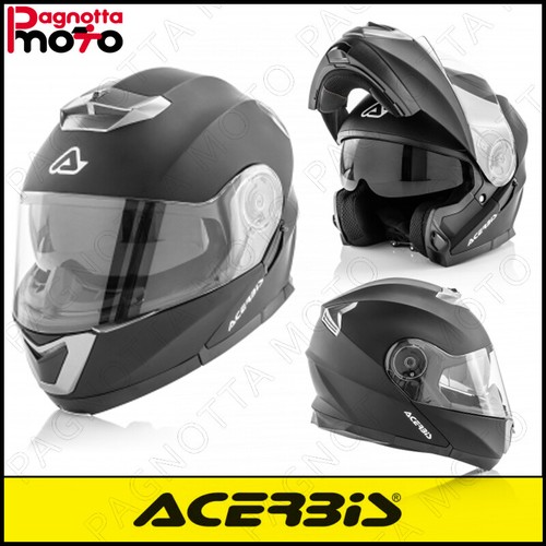 CASCO MODULARE APRIBILE DOPPIA VISIERA ACERBIS SEREL HELMET NERO VARIE  TAGLIE | eBay