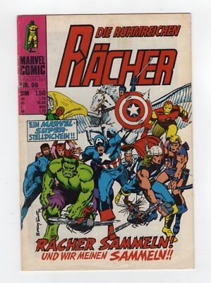 1972 MARVEL AVENGERS #100 & TALES OF SUSPENSE #86 ALL PAST AVENGERS RARE GERMAN