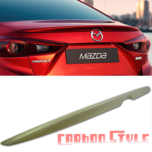 Unpainted For List price Mazda 4DR Saloon Sedan Trunk Spoiler Tail OE Super beauty product restock quality top! Rear Wing