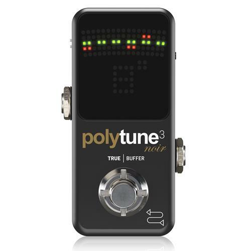 TC ELECTRONIC POLYTUNE 3 NOIR ACCORDATORE PER CHITARRA E BASSO A PEDALE CON BOOS