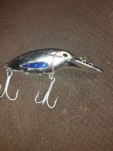 Vintage The Producers Willy's Worm blue/Silver 4" Diving Crankbait Fishing Lure