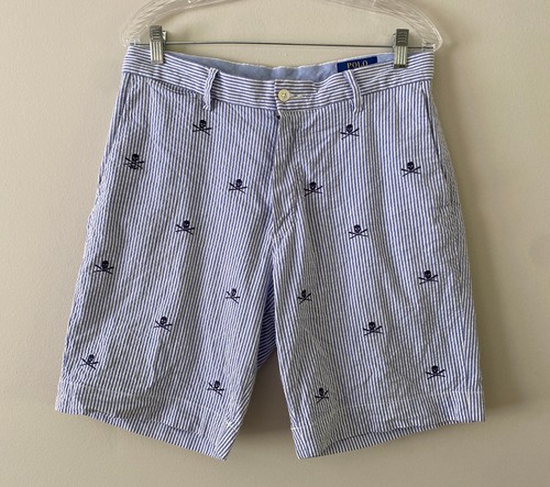 White Stripe sz 31 Skull Bones AOP | eBay