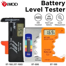 Battery Volt Tester Checker Universal For AA AAA C D 9V 1.5V Cell Coin Batteries