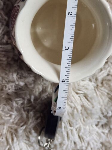 Jarra jarra crema leche Inglaterra cesta de frutas Ironstone patente de albañil vintage - Imagen 10 de 13