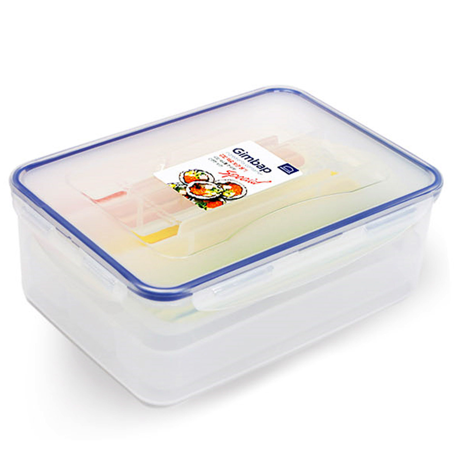 Contenedor de ingredientes para kimbab de alimentos Lock and Lock rollo de salchichas sándwiches Bento