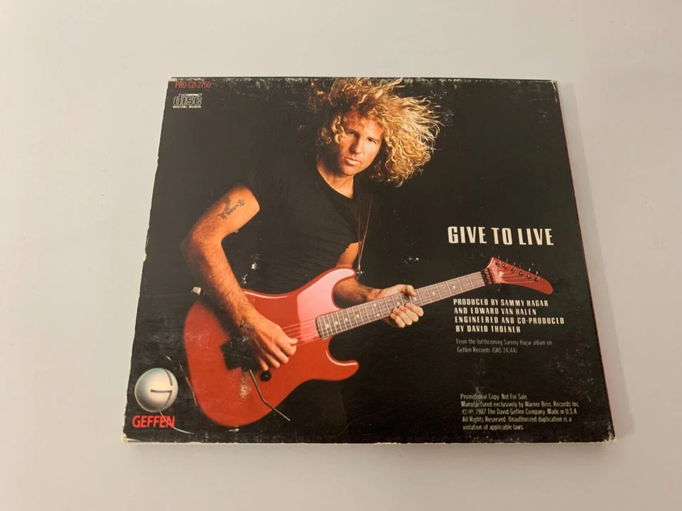 Sammy Hagar (ex Van Halen) – Give To Live - Promo CD Single © 1987 - Bild 3 von 3
