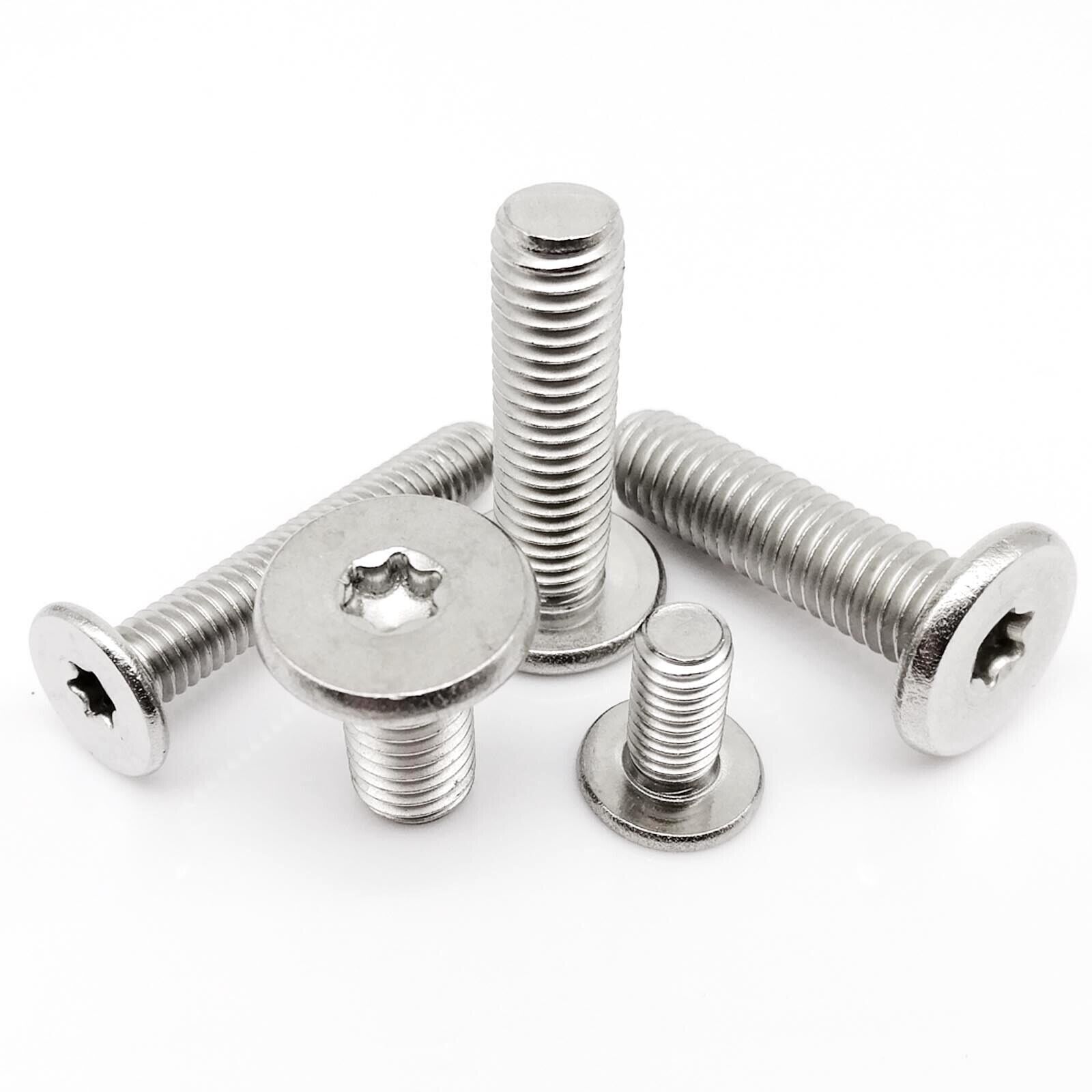 50pc M1.6-M8 304 Stainless Steel Torx Ultra Thin Wafer Head Bolts