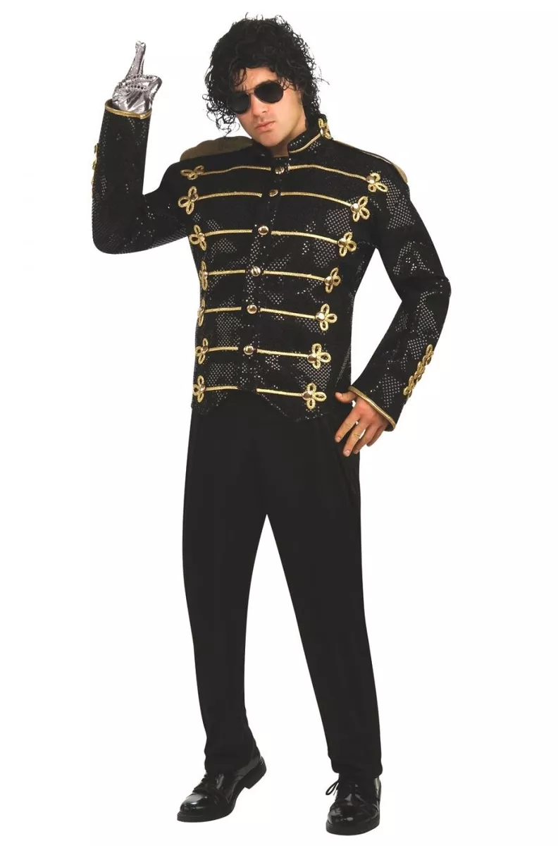 Michael Jackson Military Rocker Embroidered Jacket Adult Mens Costume