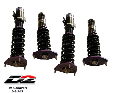 D2 Racing RS Coilovers 36 Step Adjustable New Set For 2010-14 LEGACY D-SU-17