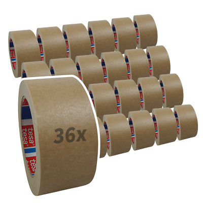 (0,04 /1m) 36 x tesa 4713, Papierklebeband Papier-Packband, Klebeband