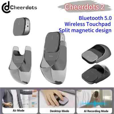 Cheerdots 2 Air Mouse Wireless Touchpad AI Recording ChatGPT Enabled Mouse 