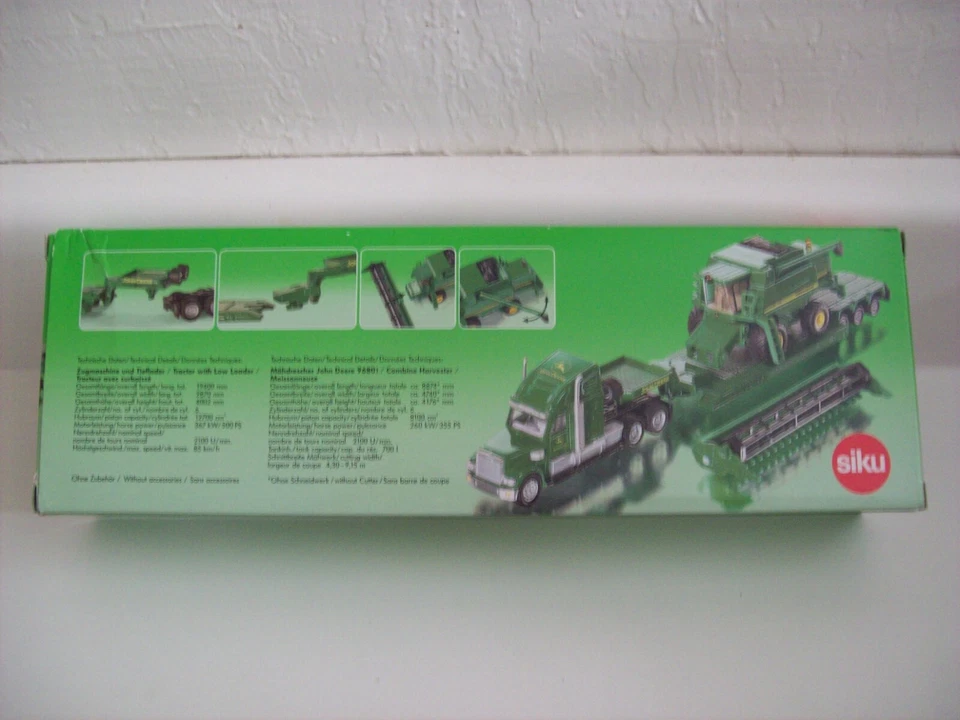Siku John Deere Freightliner & Low Boy W/ Combine Harvester - Image 2 of 3