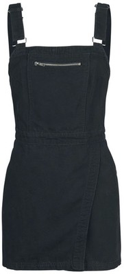 Forplay Kurzes Kleid Damen Latzwickelkleid schwarz