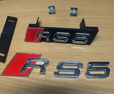 SH749 - AUDI RS5 FRONT GRILLE BADGE + REAR BADGE