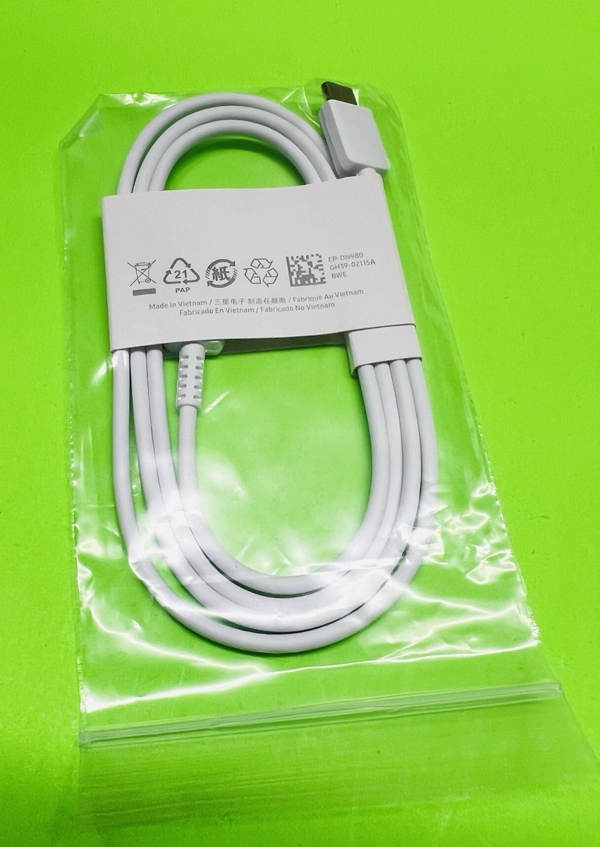 GH39-02115A USB-C OEM GENUINE SAMSUNG CHARGING CABLE WHITE NEW 100
