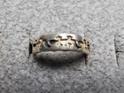 GRANDMA GRABE'S BEAUTIFUL VINTAGE 925 STERLING SILVER OPEN BACK 1.86G RING SZ3.5