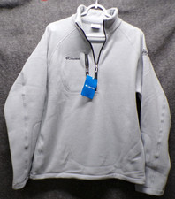 Columbia Sportswear Fast Trek lll Half Zip Fleece Pullover Jacket Grey Medium