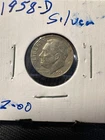 1958 D   Roosevelt Dime   V/F              N95