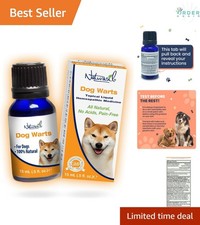 Dog Wart Remover Natural Oil for Pets Pain-Free Skin Blemish Treatment 15mL