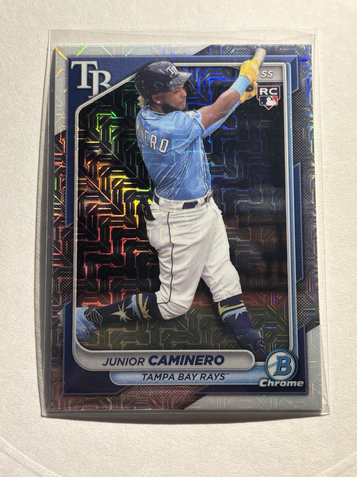 2024 Bowman Chrome - Junior Caminero #56 Mojo Refractor (RC)