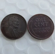 1943 Lincoln Wheat Penny Special Era---As shown in the figure