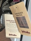 NWT Fabindia Handwoven Silk Blend Stole Wrap Scarf Black & Gold Zari 3 Options — photo 5