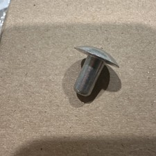 Metal Magery 1/4" Diameter X 1/2" Length Solid Aluminum Brazier Head Rivets,