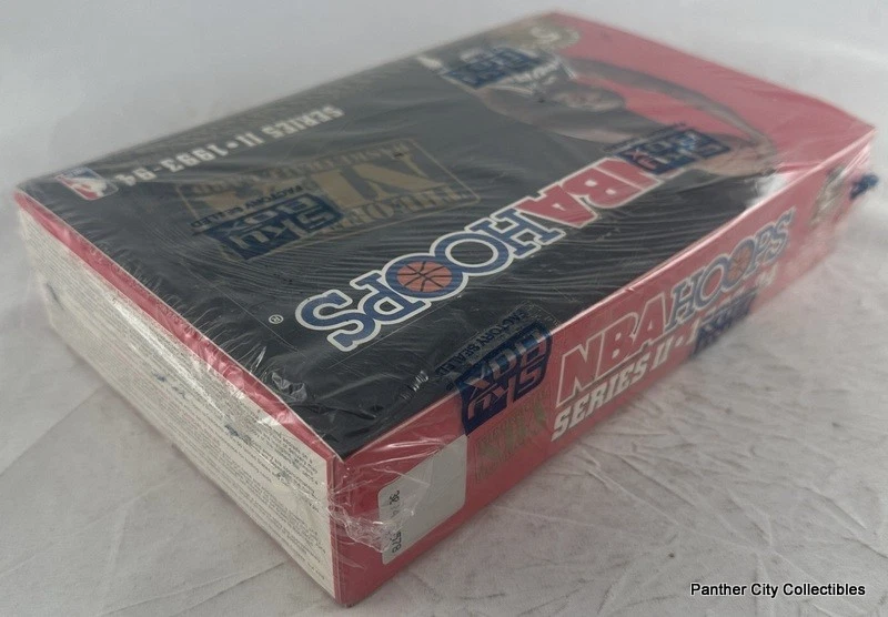 CASE FRESH Factory Sealed Box 1993-94 NBA Hoops Basketball Series 2 II Goil Foil - Image 3 of 4