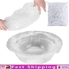 Disposable Face Mask Mixing Bowl Liners Clear Plastic Covers Beauty Spa 100pcs