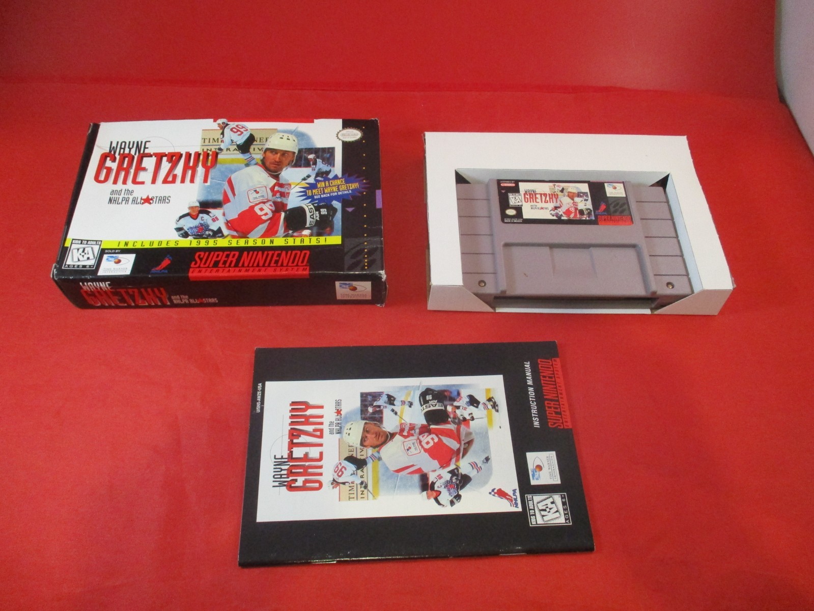 Wayne Gretzky and the NHLPA All-Stars (Super Nintendo SNES) COMPLETE w/ Box