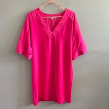 Trina Turk Hot Pink Shirt Dress - flowy for size small