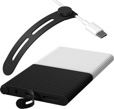 40Pcs Reusable Cable Ties, Adjustable Silicone Cord Organizer Small Zip Ties fo