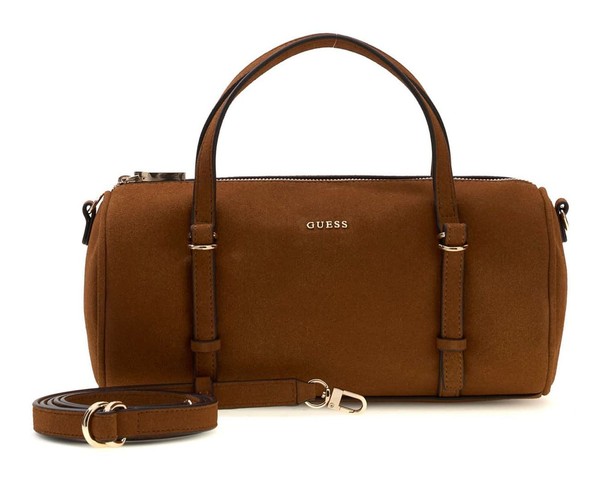 Guess Taylor Mini Barrel Satchel Handtasche UmhäNgetasche Tasche Cognac Braun-image