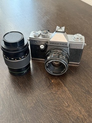 Vintage Camera Praktica LTL3 w/Pentacon 50mm 1.8 Lens - UNTESTED + HANIMEX LENS