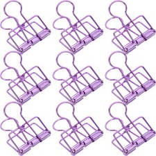 10 Pcs Folder Clips Binder Business Paper Clamps Office Supplies