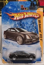 2010 Hot Wheels New Models Black ‘09 Cadillac CTS-V SNOWFLAKE CARD