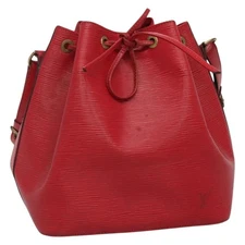 LOUIS VUITTON Epi Petit Noe Shoulder Bag Red M44107 LV Auth yk19188